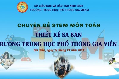 CHUYÊN ĐỀ GIÁO DỤC STEM: “THIẾT KẾ SA BÀN TRƯỜNG THPT GIA VIỄN A” CỤM TRƯỜNG THPT HUYỆN GIA VIỄN NĂM HỌC 2020 – 2021